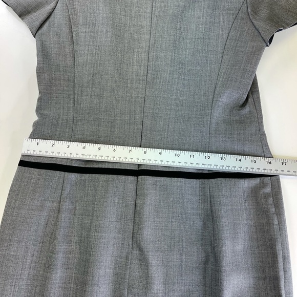 Escada Wool Dress Sheath Gray Women Size 36 US 4 - Picture 7 of 10